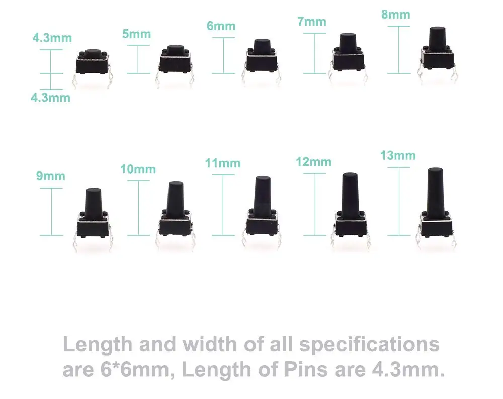 Tactile Switches 6x6x3.5mm